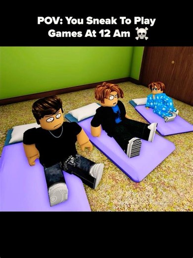 When Bro Plays Games at 12AM and Lil Bro Gets Revenge 💀 #roblox #shorts #robloxanimation