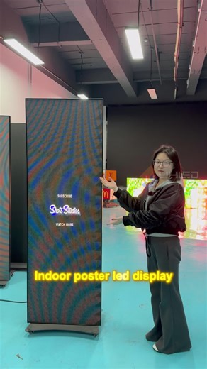 Is this kind of indoor poster LED display too perfect?#leddisplay #ledscreen #uhled #leddisplayfactory #leddisplaymanufacturer