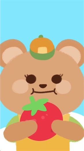 Little Bear Eats a Tomato #vegetable #abcd #alphabet #englishlearning