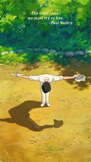 The wind rises ! We must try to live. #thewindrises #studioghibli #anime