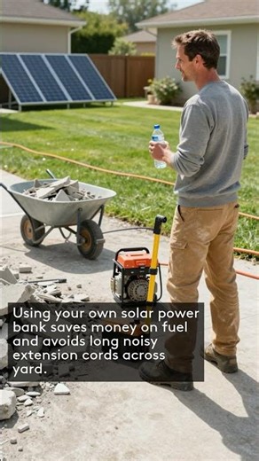 BREAKING CONCRETE WITH PURE SUNLIGHT: OFF-GRID SOLAR JACKHAMMER