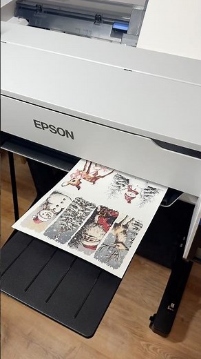 Trying out my new epson sublimation printer! #sublimation #epson #transfers #smallbusines