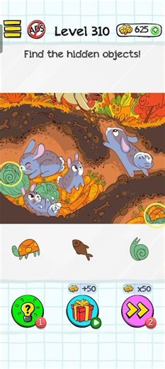 Braindom: Brain Games Test Level 310 Find the hidden objects!