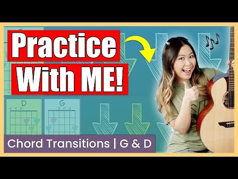 Practice With Me! | Chord Transitions - D & G | How to Transition Guitar Chords EASY Daily Warm Up!