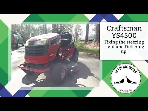 Craftsman YS4500 Properly fixing the drag links, install discharge chute & finishing it up! (part 3)