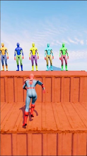 GTA 5 Epic Water Ragdolls Spiderman Jump/Fails Ep 1577 #shorts