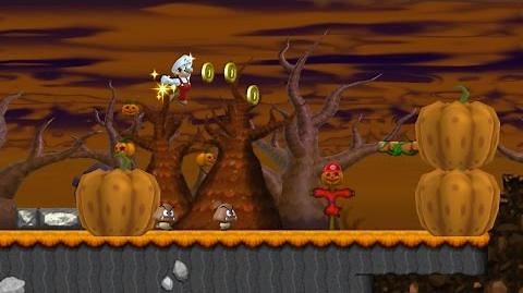 Newer Super Mario Bros. Wii - Pumpkin Boneyard (Complete World 6)