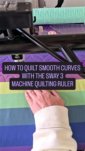 Natalia Bonner on Instagram: "One of my favorite things about the Sway machine quilting rulers? They’re designed to work together—on purpose. ✨ The markings line up. The curves flow. And once you start mixing and matching them, everything just clicks. In this video, I’m quilting with the Sway 3, but in my brand new FREE class, Strip by Strip, we go even deeper—getting comfortable with ruler quilting, understanding the why, and building confidence one 2" strip at a time. We all start somewhere. T