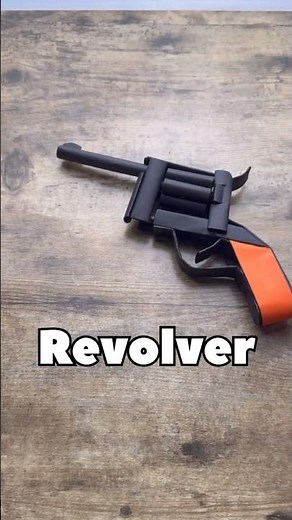 DIY REVOLVER FROM PAPER EASY ORIGAMI WORLD TUTORIAL | HOW TO MAKE ORIGAMI REVOLVER GUN STEP BY STEP