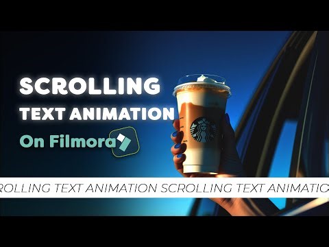 How To Make Scrolling Text Animation On Filmora 14