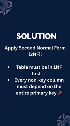2NF Explained in 30 Seconds | Second Normal Form in DBMS