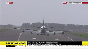 187K views · 834 reactions | BREAKING: A plane carrying dozens of people who spent two weeks isolated on a coronavirus-stricken cruise ship in Japan has now landed in the UK. Get the latest on this story here: https://trib.al/VtZNqA0 | Sky News | Facebook