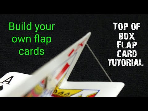 FLAP card build Tutorial. Top Of Box Flap card CONSTRUCTION