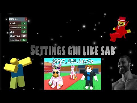 How to make Settings ui like sab in studio lite