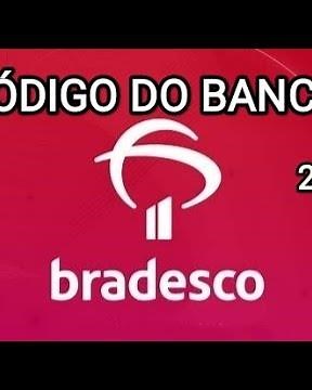 Código do Banco Bradesco 2023