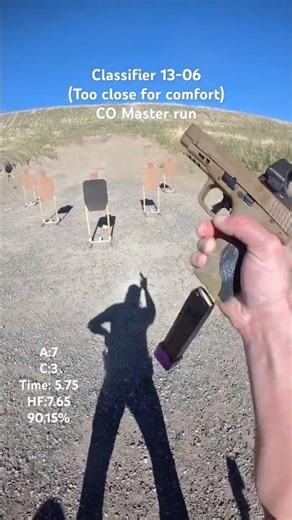 Classifier 13-06 (Too close for comfort) #practicalshooting #uspsaclassifier #uspsacarryoptics