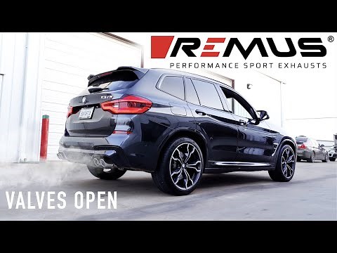 BMW X3M REMUS Exhaust Install + Sound! (AGGRESIVE S58)