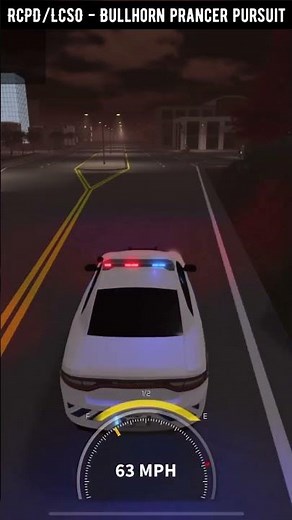 Max Speed of Bullhorn Prancer Pursuit (RCPD/LCSO Team) ER:LC Roblox [Part 25]