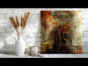 "AUTUMNAL ASH" 🍂 Easy Textured Landscape Painting with Acrylics (607)