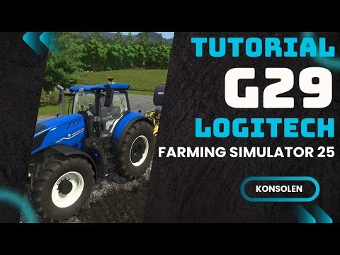 Function test of the Logitech G29 in Farming Simulator 25 on the PS5 (Tutorial)