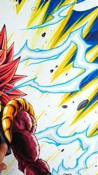 Drawing Badass Gogeta SSj4 Full Body