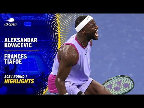 Aleksandar Kovacevic vs. Frances Tiafoe Highlights | 2024 US Open Round 1