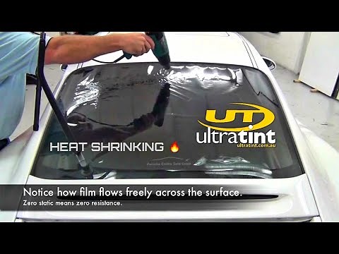 Auto Window Tinting Film Shrinking Technique - Dryer Sheets - How To - DIY - Tint