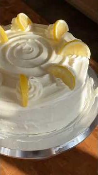 This Lemon Chantilly Cake is What Summer Dessert Dreams Are Made Of 🍋🍰 ‪@missbakersbites‬