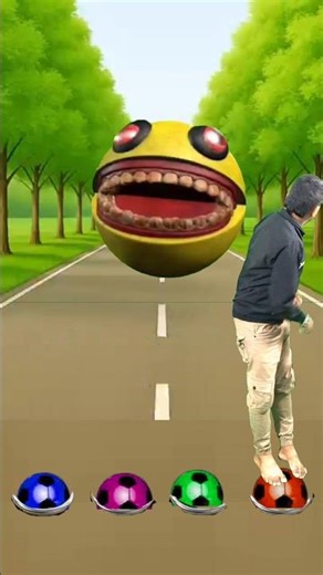 I jump on rotating colour ball to daynasor, alien, Siren head and zombie #shorts