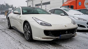 Snowy Ferrari GTC4Lusso T collection | Luxury meets winter adventure