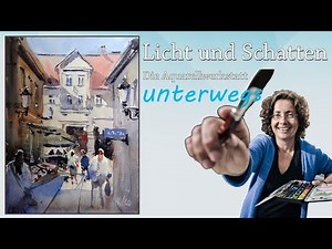 Light and Shadow in the City / Watercolour