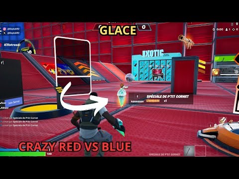 SECRET CRAZY RED VS BLUE FORTNITE CREATIVE Comment trouver le code de la glace p'tit cornet
