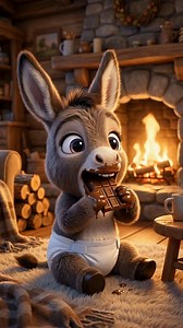 🔥 El Burrito disfruta chocolate caliente junto al fuego 🫏🍫✨ El Burrito está cómodamente sentado al lado del fuego, disfrutando de un delicioso chocolate. El ambiente es cálido, tranquilo y muy acogedor. Se toma su tiempo, sonríe y se relaja completamente. #ElBurrito #MomentoAcogedor #ChocolateFeliz #NavidadDulce #cartoon | Los Mini Monstruos Adorables