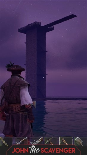 Can you survive this height?! Fun skyscraper springboard in Windrose!