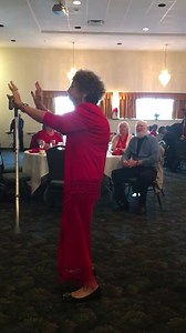 6.8M views · 37K reactions | Went to the senior holiday party with mom. The seniors were jamming!!!! Her name is Mrs. Rainey Martin. | Adriene Lewis | Facebook