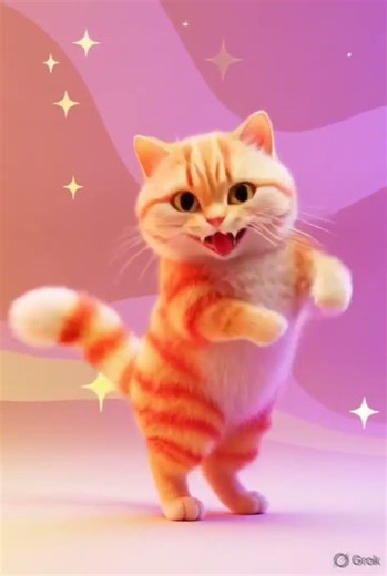 🐾 Meow Meow Dance! 🐾 | Fun AI Animated Cat for Toddlers 🐱✨