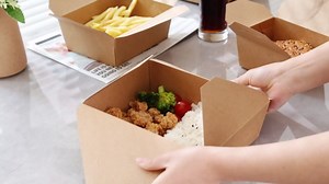 To Go Food Containers 50 Pack - Kraft Microwavable Folded Paper 49 oz Take-Out Container - Meal Prep, and Catering with Lids - Disposable, Freezer Safe - Restaurant, Home Pastry and Packaging Supplies