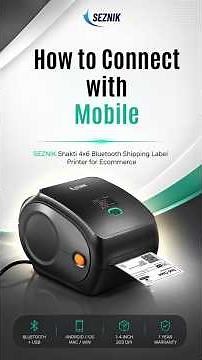 How to connect Seznik Shakti Label Printer with Mobile? | ‪@Seznik‬