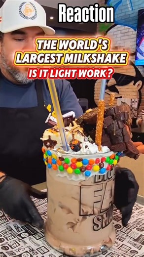 Naader Reda on Instagram: "It may be the world's biggest milkshake, but it is ultimately just one milkshake. There's a legend that @vegasheavyd actually drank a second one on the drive home but no one can confirm it. Also, I am not a doctor so my opinion medically is absolutely meaningless. Talk to your real doctor. #milkshake #carbs #trysomethingnew #bigback #foodchallenge #eatingchallenge #foodies #lasvegas #eatlocal #foodfinds #remixreels #wednesdayvibes #cheatmeal #runnerslife #tryitordiet #