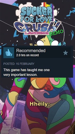 Sucker for Love: Crush Landing (Demo Steam Review) | #indiegame #visualnovel #horrorcomedy