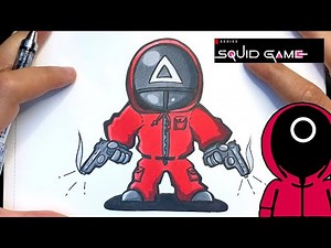 Comment dessiner un GARDE dans SQUID GAME !