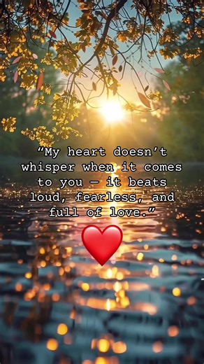 Some feelings can’t stay quiet. When love is real, your heart doesn’t whisper — it beats loud, strong, and full of meaning. ❤️ #lovequotes #heartfeelings #DeepLove #RomanticWords #LoveThoughts