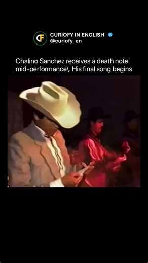 Curiofy in English on Instagram: "Chalino Sánchez, the ‘King of Corridos’, built a legendary career singing about the raw, defiant world of narcos. At a packed concert in Culiacán, a chilling message was passed to him on stage. It was a death note. Rather than cower, Chalino crumpled the paper, stared directly into the crowd, and launched into one of his most audacious, unflinching ballads. A final act of defiance that played out precisely as foretold. History rarely pulls its punches. Follow us