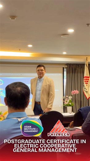 Classes Officially Begin for PHILRECA–AIM Postgraduate Certificate Program Today marks the opening of classes for the PHILRECA and Asian Institute of Management (AIM) partnership on the Postgraduate Certificate in Electric Cooperative General Management, held at the Sequoia Hotel from January 12-16, before continuing via Zoom and at the AIM facility. The inaugural class was formally opened by Coach Buddy Bartido, AIM Adjunct Faculty, welcoming the first batch of 31 General Managers from electric