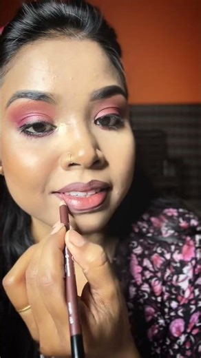 Sift glam look with Pinkish eye nd nude lipstick 💄👩🏻‍🦰👄 #makeup #makeuptutorial #beauty #skin