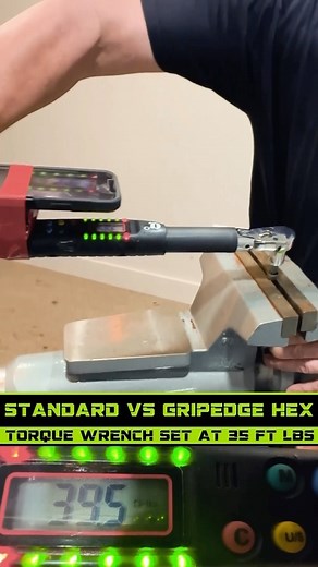 Torque Test! Standard HEX vs GRIPEDGE 🤯 #FYP #foryoupage #foryou #Torque #TorqueWrench #torquewrenchchallenge #GripEdgeTools #RPT #tooloftheday #tooltruck #sockets #rustbeltmechanic #rustbelt #Toolsoftheday #newtools #handtools #tooljunkie #qualitytools #diy #technology #hextools #allenkeysolutions #allenkeys | GripEdge Tools
