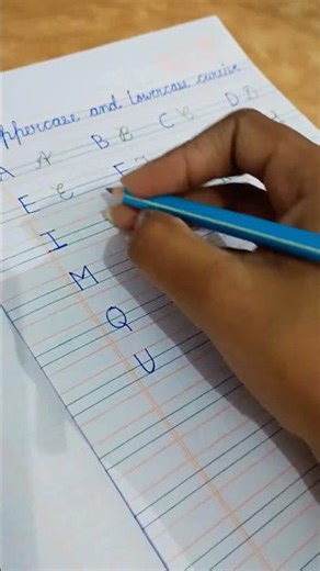Uppercase cursive a to z Perfect for beginners to improve handwriting and practice daily!