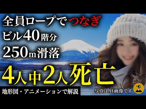 250m滑落、決死の救助は裁判へ…富士山滑落事故2013年【地図とアニメで解説】