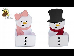 Snowman Belly Box SVG Assembly Tutorial