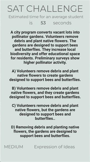 SAT Writing Combining sentences Without Wordiness